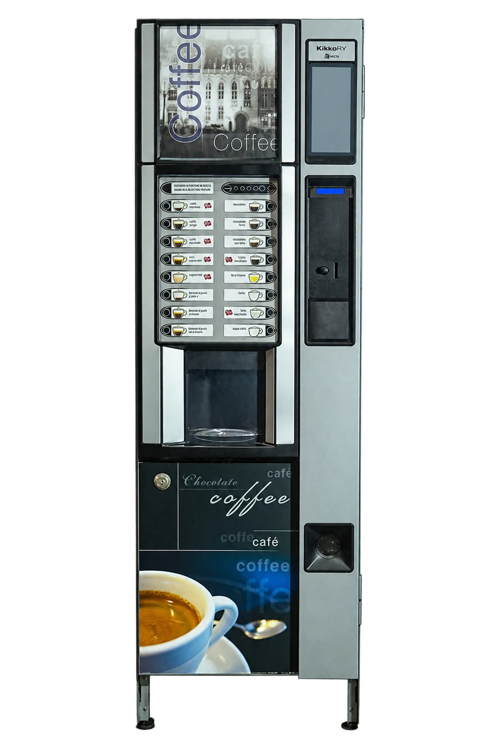 Máquina de café Necta Kikko, vista frontal